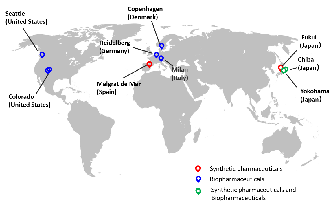 AGC Group’s CDMO business locations