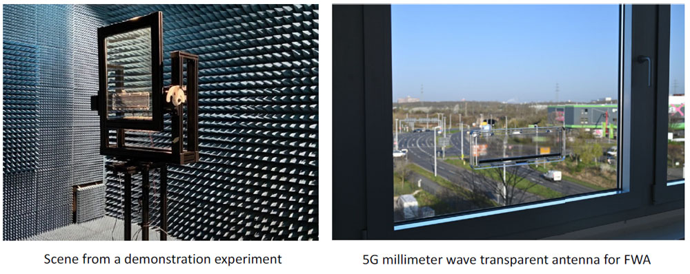  transparent antenna for Fixed Wireless Access - Customer Premises Equipment 