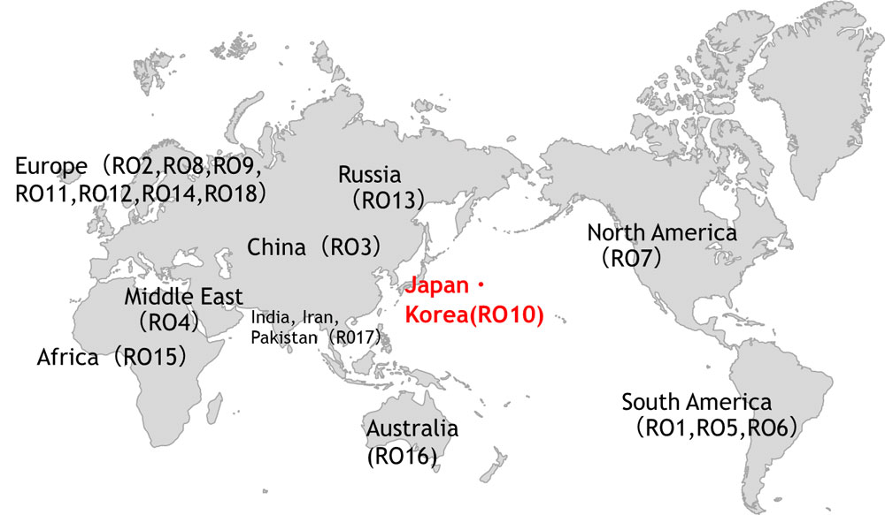 The International Year of Glass 2022 comprises 18 Regional Organizations (ROs)